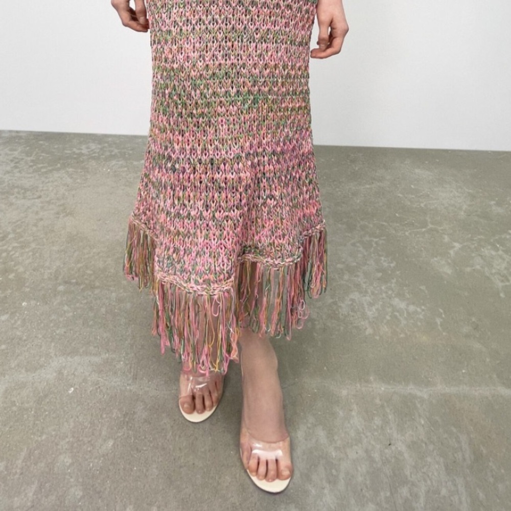 ZARA HIGH HEELED VINYL SANDALS SZ 9 and 8 - Picture 5 of 7